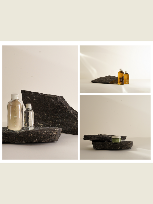 Organic face products for inside out glow